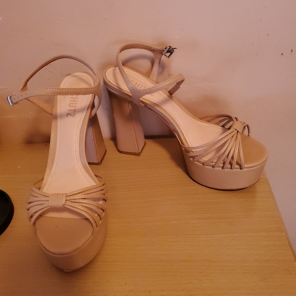 Schutz Yanna Strappy Platform Sandals